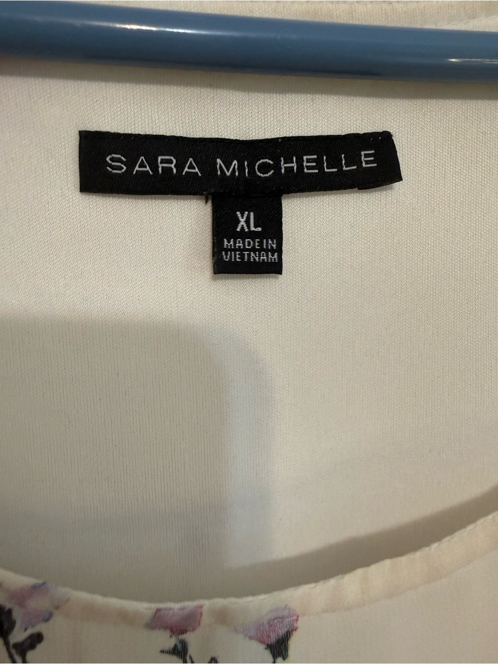 Sara Michelle Cream Floral Blouse